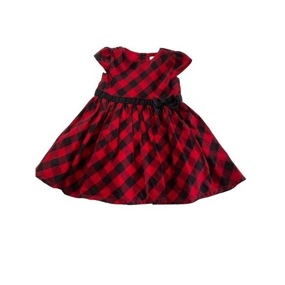 Carter's Girls Red Buffalo Check Dress Size 18M - Picture 11 of 11